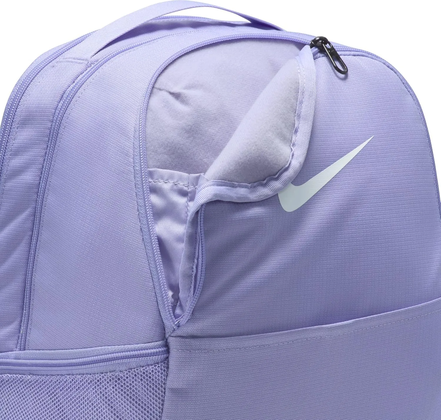 Nike Brasilia 9.5 Training Backpack, Lilac Ice/Black/White, Medium