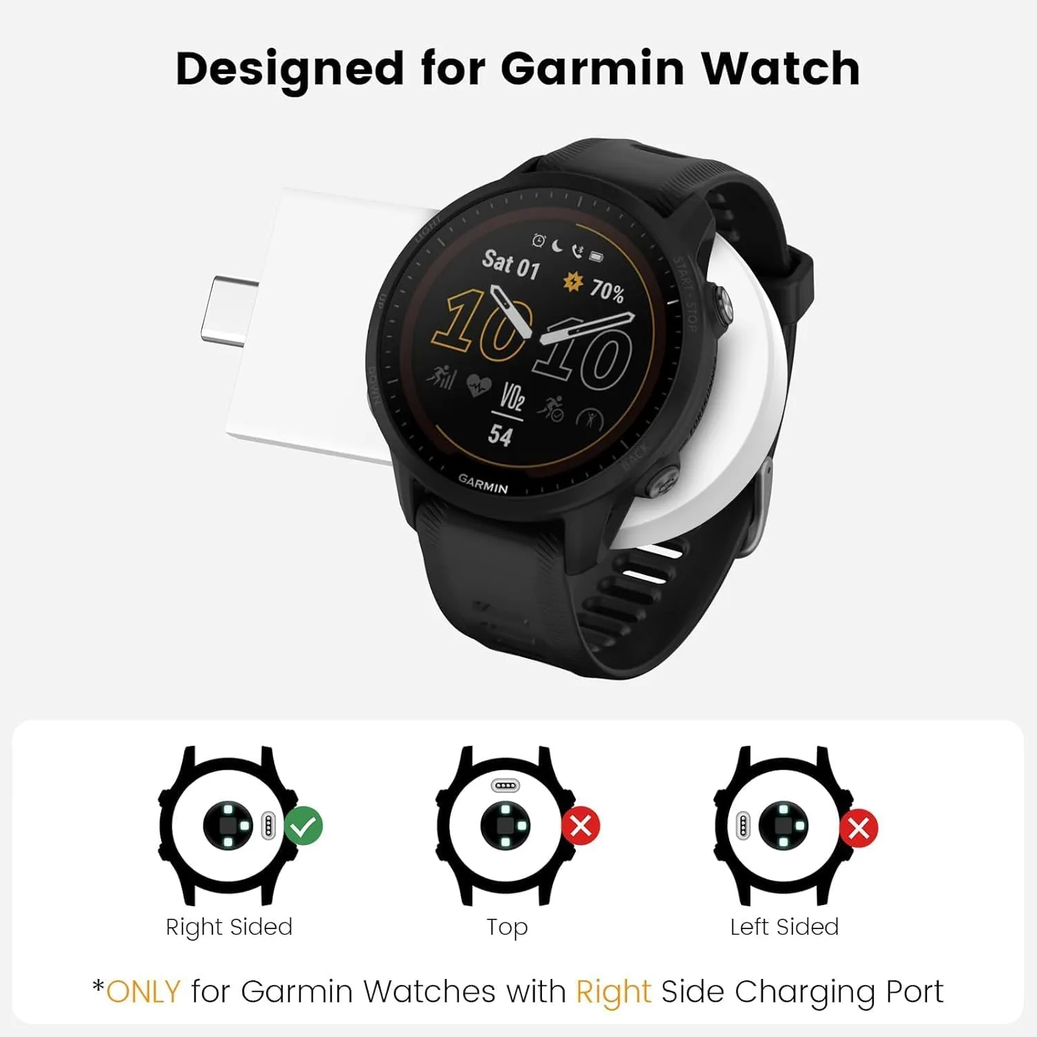 Nillkin 3 in 1 Magsafe Wireless Charging Station, Garmin Watch Charger Stand for Fenix 7/7S/8 Forerunner 245/745/945/965,Tactix,Enduro,Epix,Foldable Charger for iPhone 16/15/14 & AirPods with Adapter