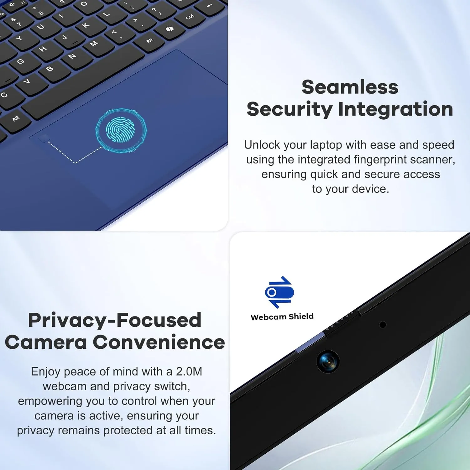 NIMO 15.6 IPS FHD-Laptop, Intel 12th Gen N100 (Beat i3 1115G4 Up to 3.4GHz) 8GB RAM 256GB SSD Laptop-Computer with Backlit Keyboard Fingerprint Type-C 65W Blue (Renewed)