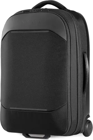 NOMATIC Navigator Carry-On 37L w/ 8L Built-In Expansion - Anti-Theft Carry-On for Airplane Travel - Premium Hardshell Roller Luggage, 17" Laptop Compartment, Black