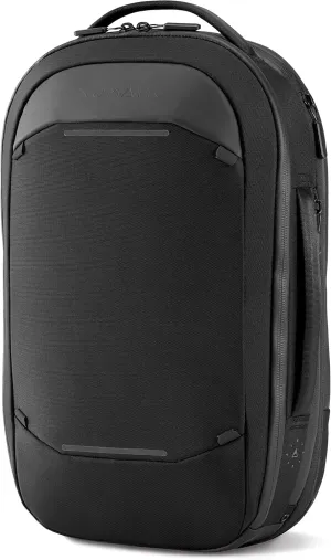 NOMATIC Navigator Premium Backpack - 15L w/ 6L Built-In Expansion - Water Resistant Anti-Theft Laptop Bag - Expandable Black Computer Backpack
