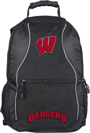 Officially Licensed NCAA "Phenom" Backpack, Black, 19"