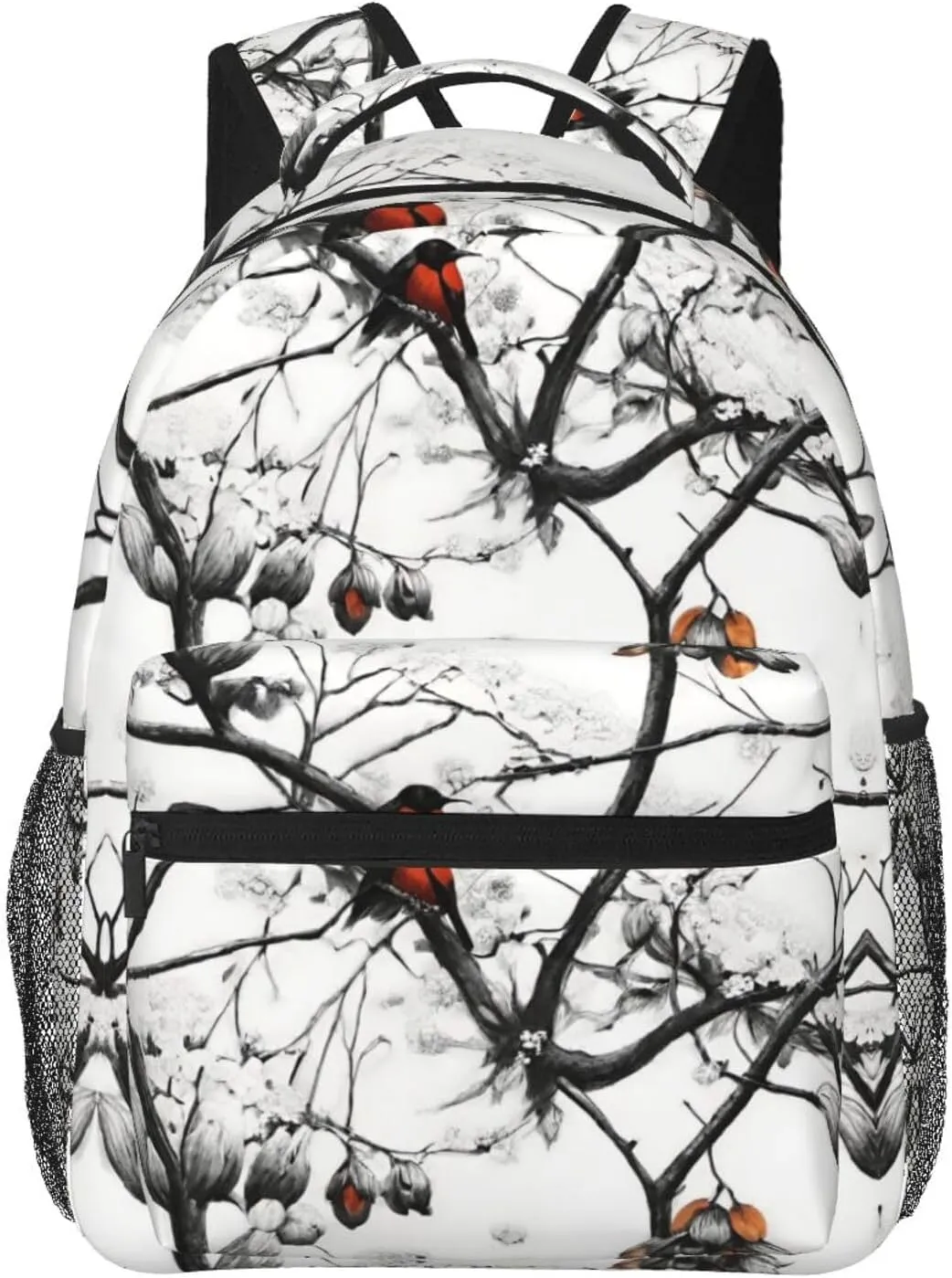 Old Leaves Tree Art Shoulder Book Bags Polyester Multipurpose Anti-Theft Carry On Bag Large Capacity Travel Hiking & Camping Rucksack