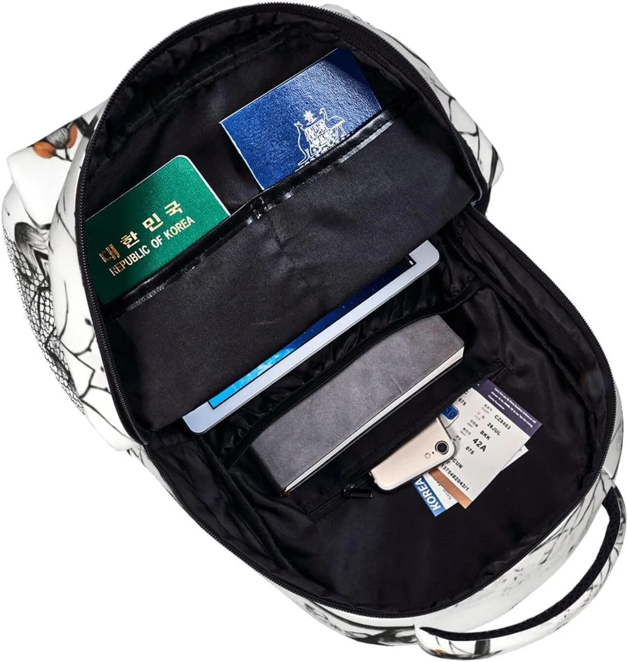 Old Leaves Tree Art Shoulder Book Bags Polyester Multipurpose Anti-Theft Carry On Bag Large Capacity Travel Hiking & Camping Rucksack