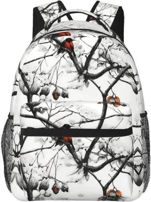 Old Leaves Tree Art Shoulder Book Bags Polyester Multipurpose Anti-Theft Carry On Bag Large Capacity Travel Hiking & Camping Rucksack
