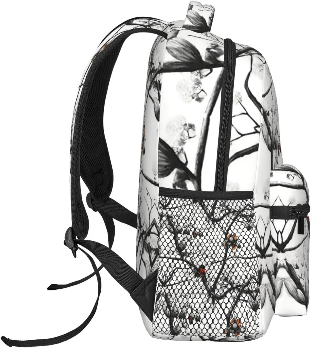 Old Leaves Tree Art Shoulder Book Bags Polyester Multipurpose Anti-Theft Carry On Bag Large Capacity Travel Hiking & Camping Rucksack