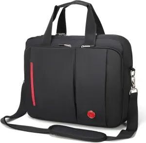 Omnpak Laptop Briefcase with Combination Lock,15.6 Inch Expandable Business Briefcase,Anti Theft Business Office Bag,Water-Repellent Gaming Computer Bag for Women Locking Notary Bag, Hippa Bag