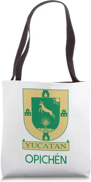 Opichen Yucatan Estado De Mexico Escudo Eagle Aguila Tote Bag
