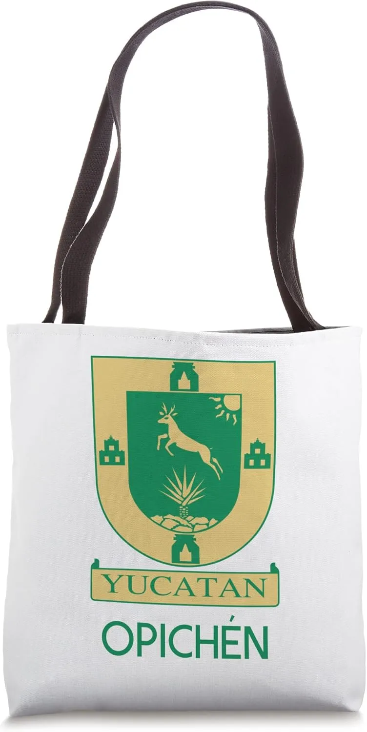 Opichen Yucatan Estado De Mexico Escudo Eagle Aguila Tote Bag