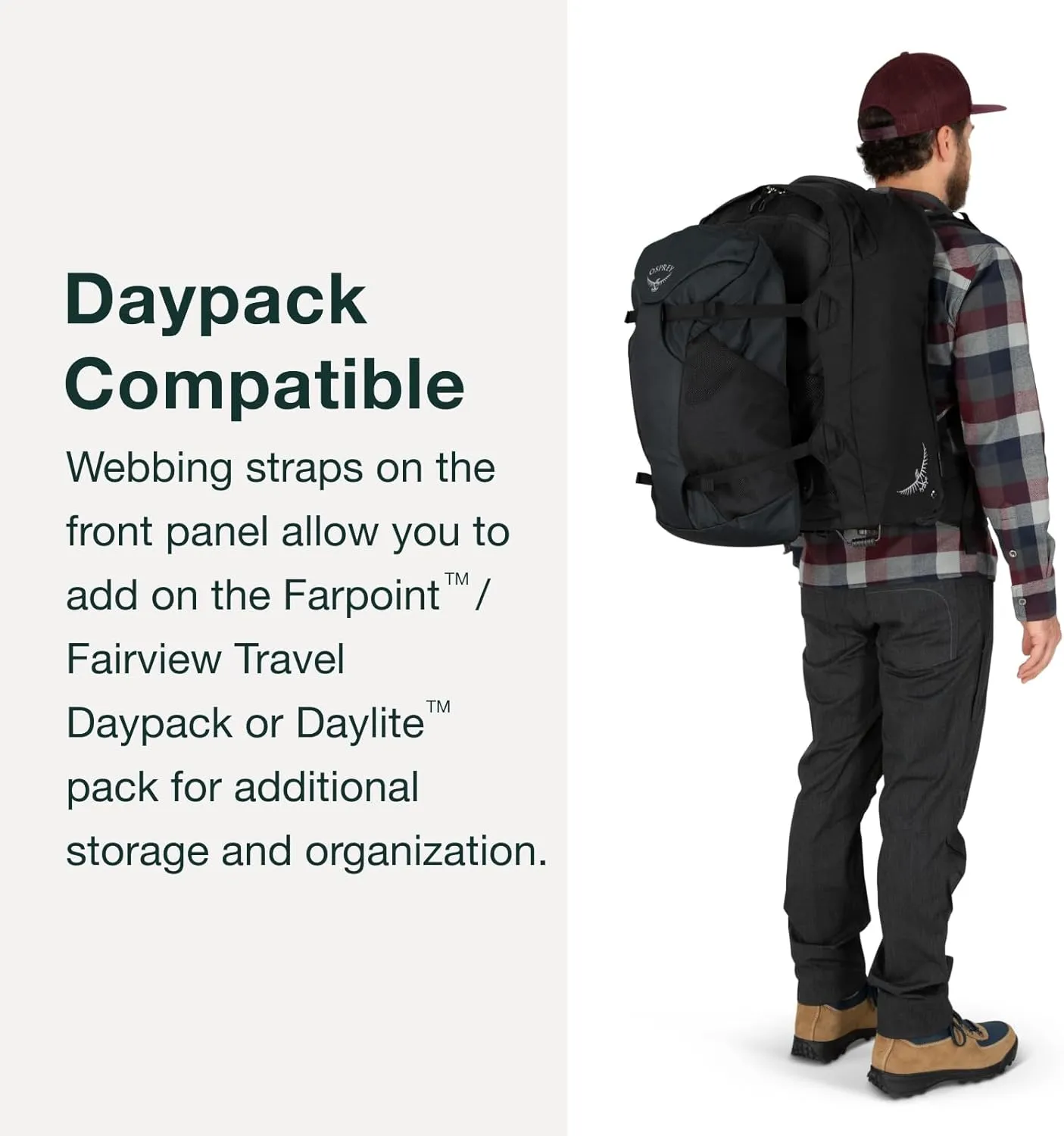 Osprey Farpoint Men's Wheeled Travel Pack 36L, Black