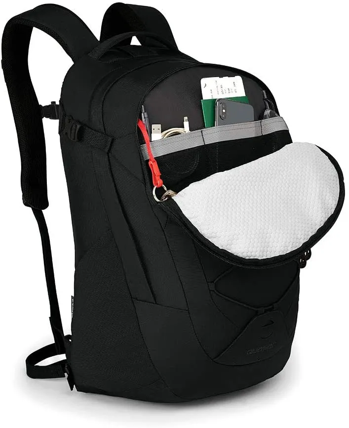 Osprey Men's Quasar Laptop Backpack, Black, One Size