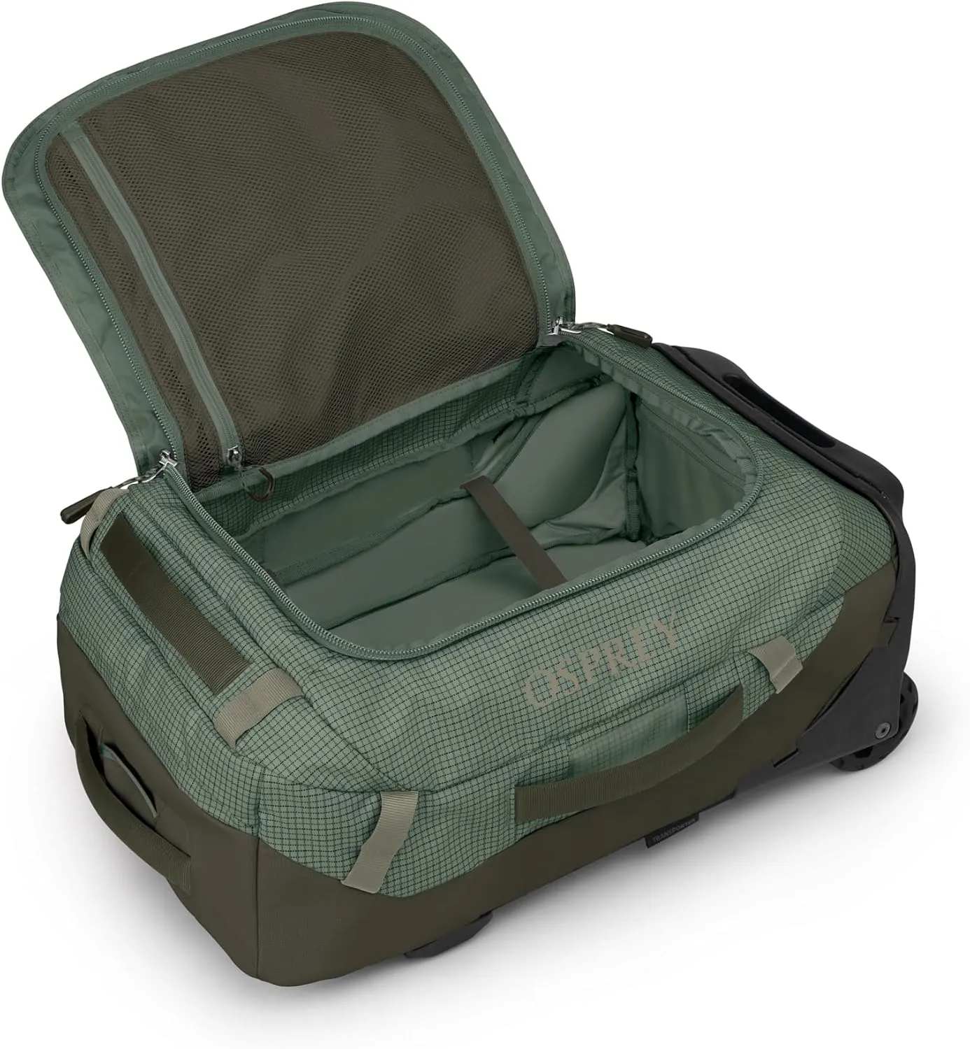 Osprey Transporter 40L Wheeled Travel Duffel Bag, Pine Leaf