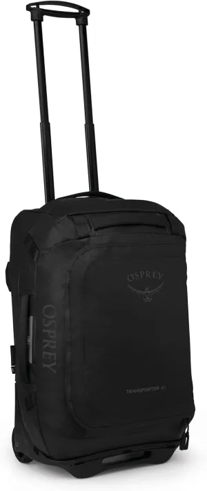 Osprey Transporter 40L Wheeled Travel Duffel Bag, Raven Black