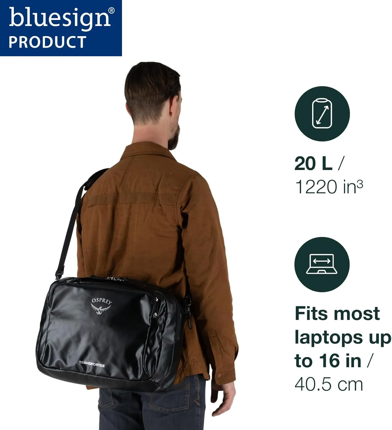 Osprey Transporter Boarding Bag, Smoke Grey