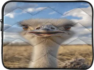 Ostrich Photo Laptop Sleeve Laptop Traveling Case 13 Inch Laptop Sleeve Cute