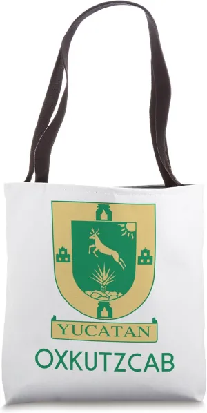 Oxkutzcab Yucatan Estado De Mexico Escudo Eagle Aguila Tote Bag