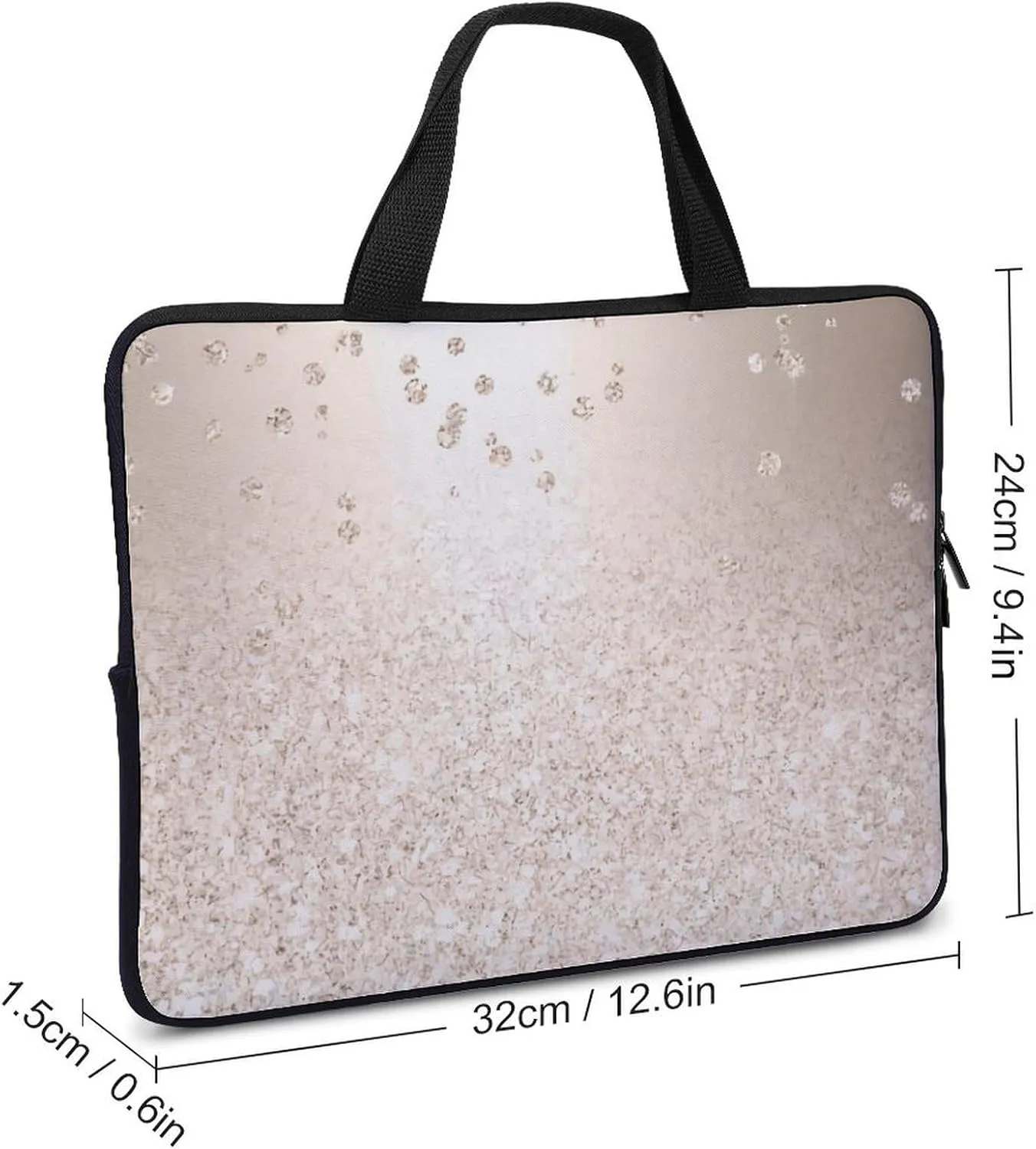 Painted American Flag Laptop Bag Waterproof Dustproof Crack Proof Large Capacity