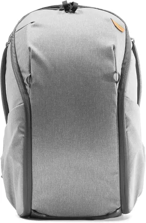 Peak Design Everyday Backpack Zip 20L, Carry-on Backpack with Laptop Sleeve, Ash (BEDBZ-20-AS-2)