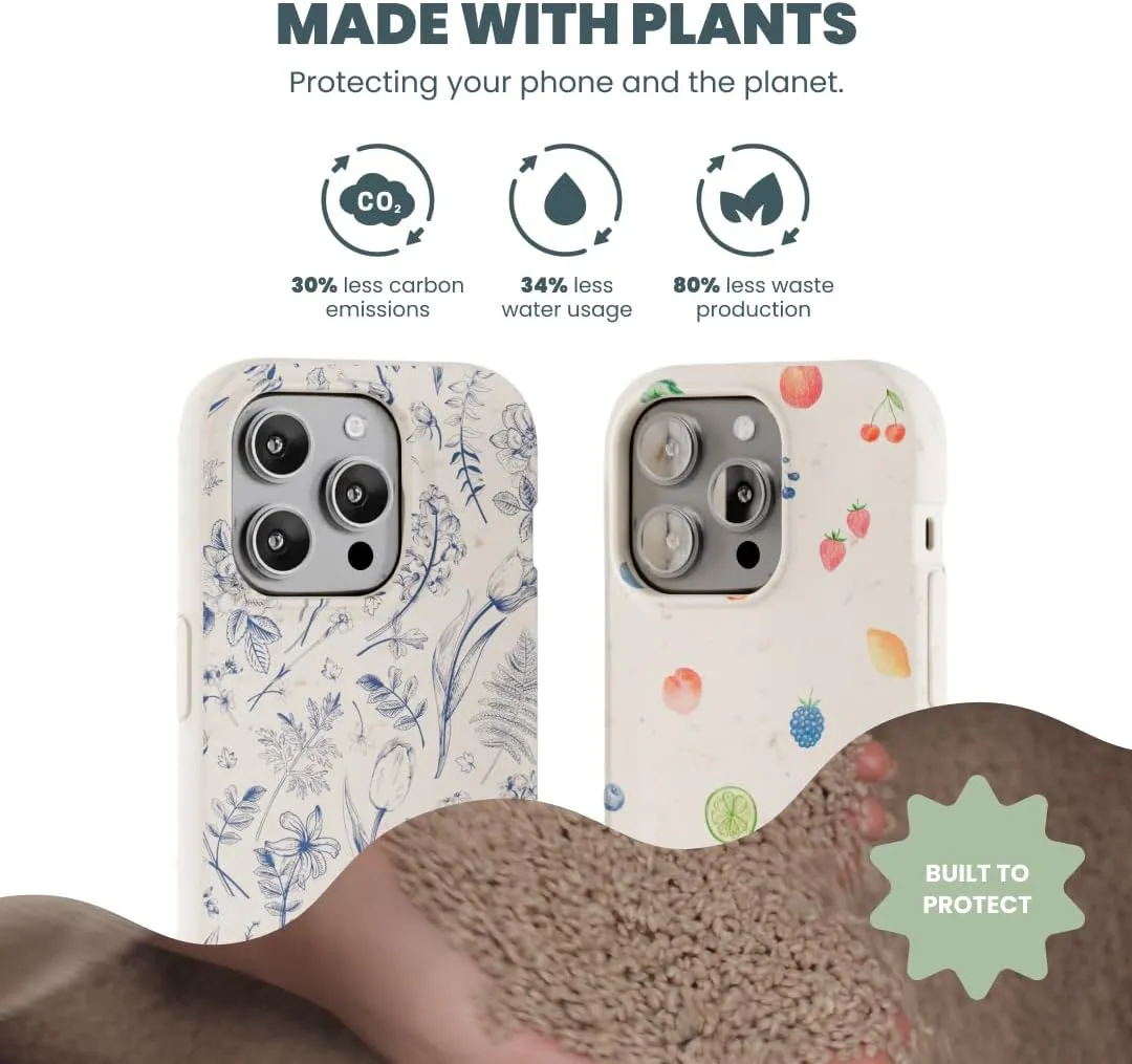 Pela | Phone Case Compatible with iPhone 15 Pro Max | Limited Edition | Supports Wireless Charging | Cute Eco Friendly | Jungle Cat