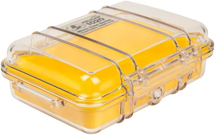 Pelican 1020 Micro Case (Yellow/Clear)