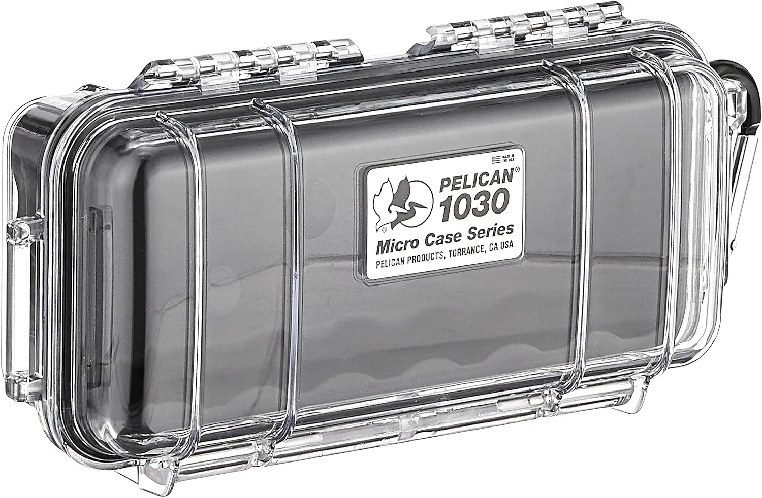 Pelican 1030 Micro Case - Black/Clear, Waterproof, Heavy Duty Protection for iPhone 4, Cameras, & Earphones
