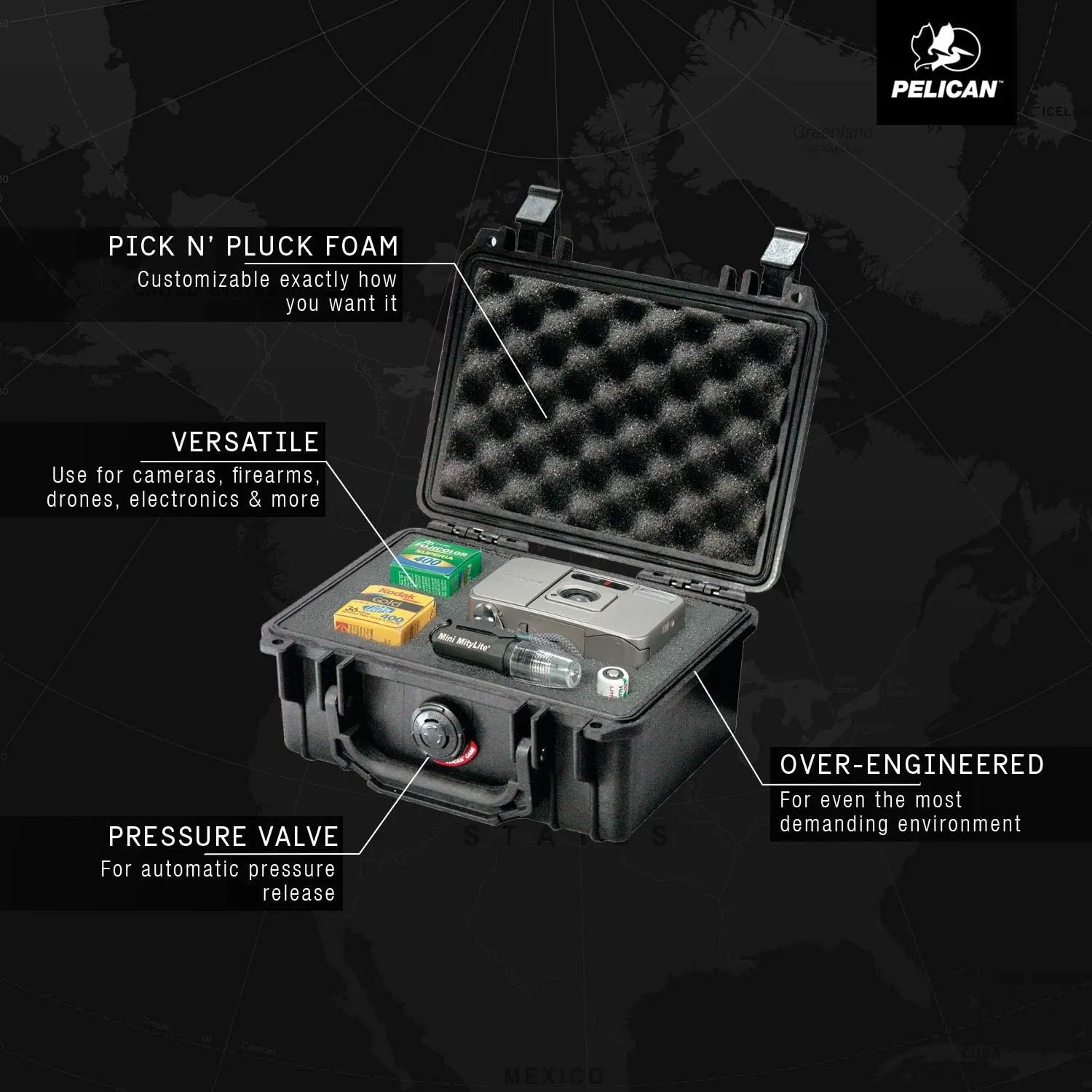 Pelican 1120 Case With Foam (Black)