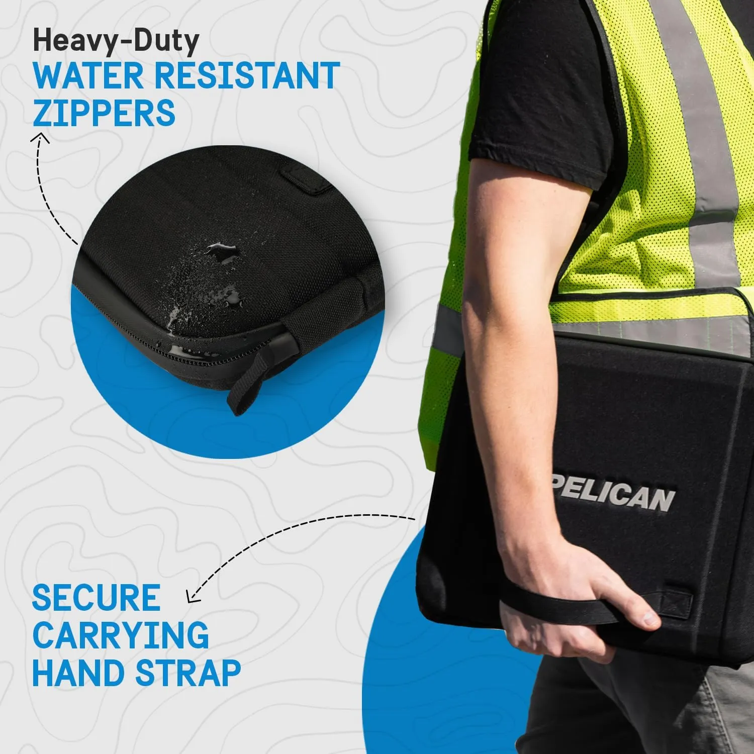 Pelican Adventurer - Laptop Bag/Case 14 Inch - [Elastic Carrying Handle] [Secure Zip Lock] Waterproof, Scratchproof and Heavy Duty Laptop Sleeve for All Laptops from 12 inches up to 14 inches - Black