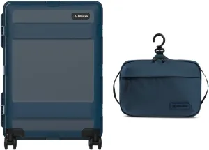 Pelican ATX 25" Waterproof Wheeled Check-In Travel Hard Case, Indigo Blue, with DK5 ModPak Toiletry Bag