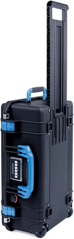 Pelican Color Case Black & Blue Pelican 1535 Air case Comes Empty. Carry-on Size.