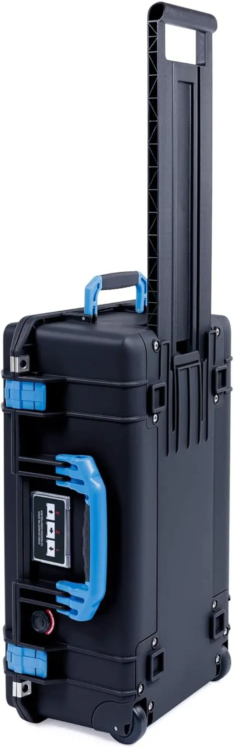 Pelican Color Case Black & Blue Pelican 1535 Air case Comes Empty. Carry-on Size.