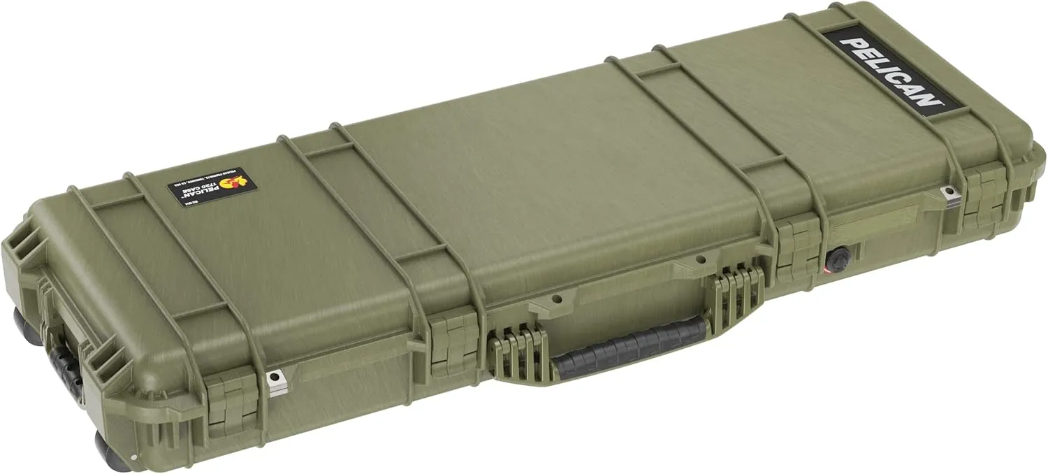 Pelican Protector 1720 Long Case - Multi-Purpose Hard Case with Foam - Tripod, Camera Equipment, Sportsmans Gun Case, Electronics Gear, and More (OD Green)