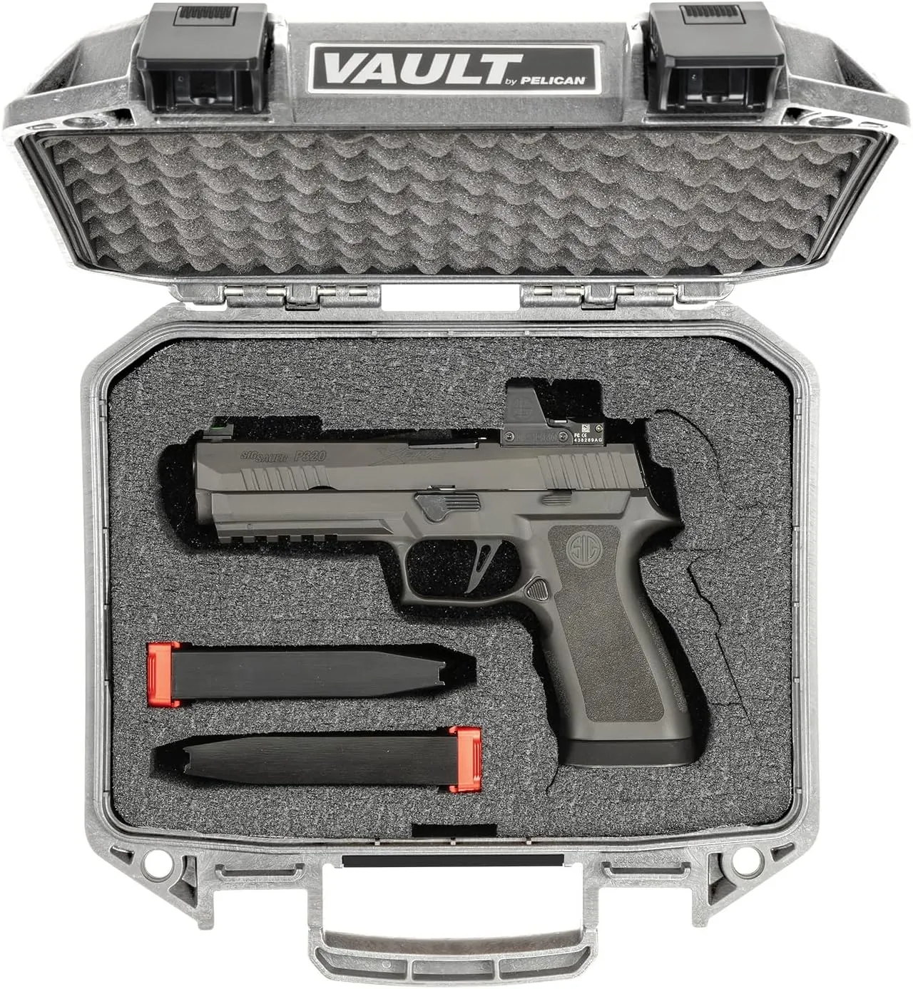 Pelican Vault Pistol Case (Custom Case Pre-Cut Foam)