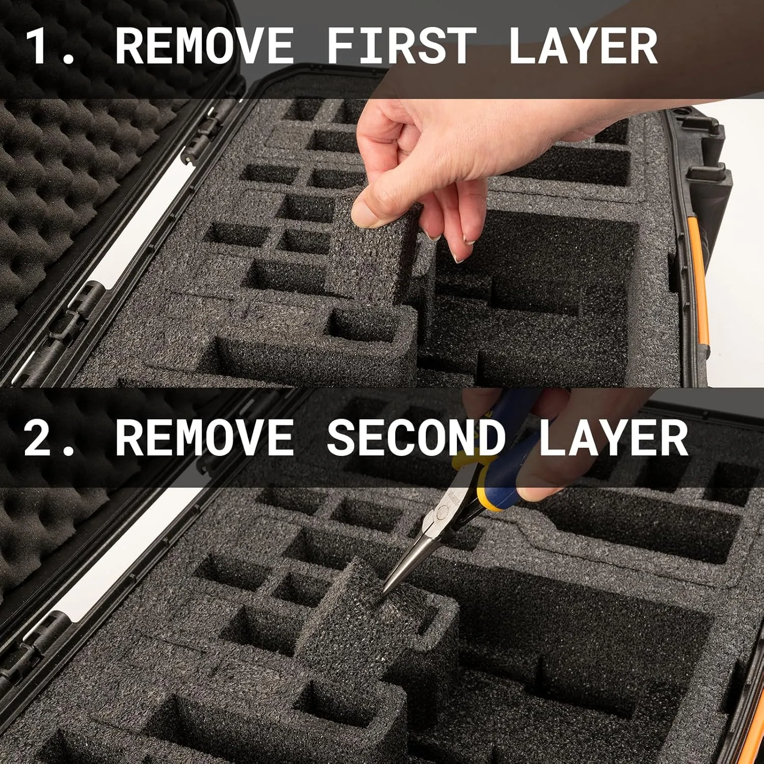Pelican Vault Pistol Case (Custom Case Pre-Cut Foam)