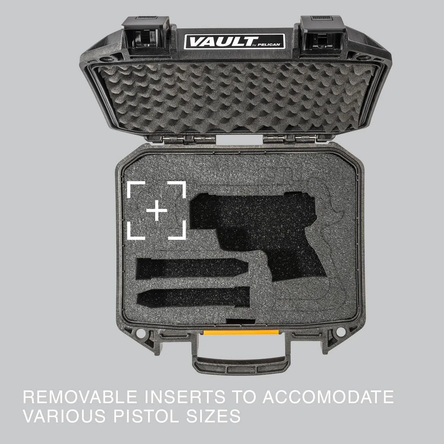 Pelican Vault Pistol Case (Custom Case Pre-Cut Foam)
