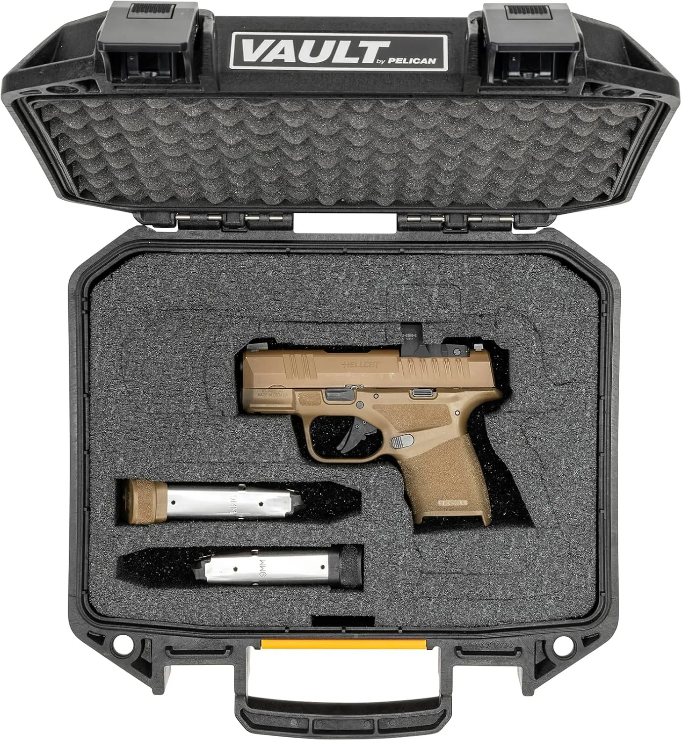 Pelican Vault Pistol Case (Custom Case Pre-Cut Foam)