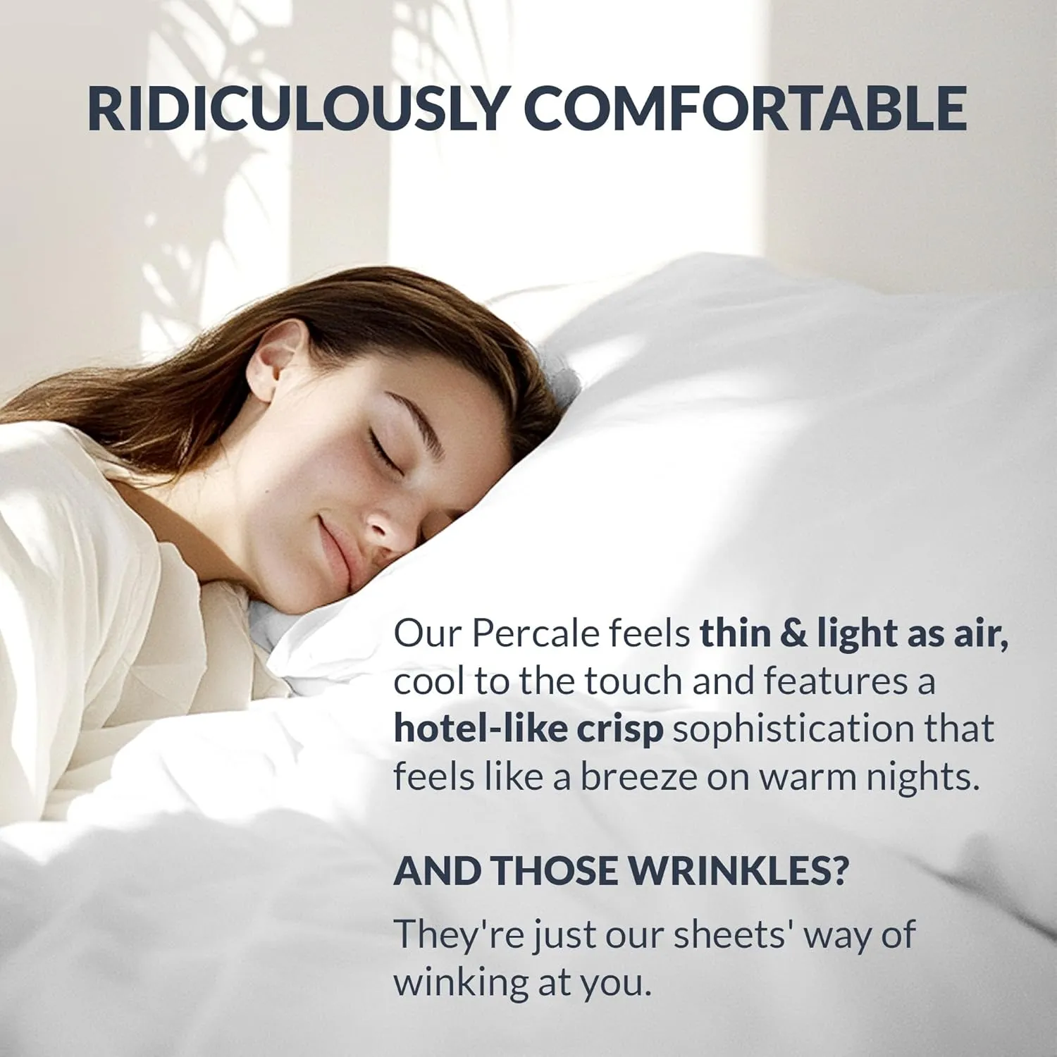Percale Pillow Cases Standard Size - 100% Cotton Percale Pillowcases - Cool, Crisp, Breathable, Skin-Friendly Pillowcases, Envelope Closures, Z-Hem Stitch, Oeko-Tex Certified - Queen, Sage Green