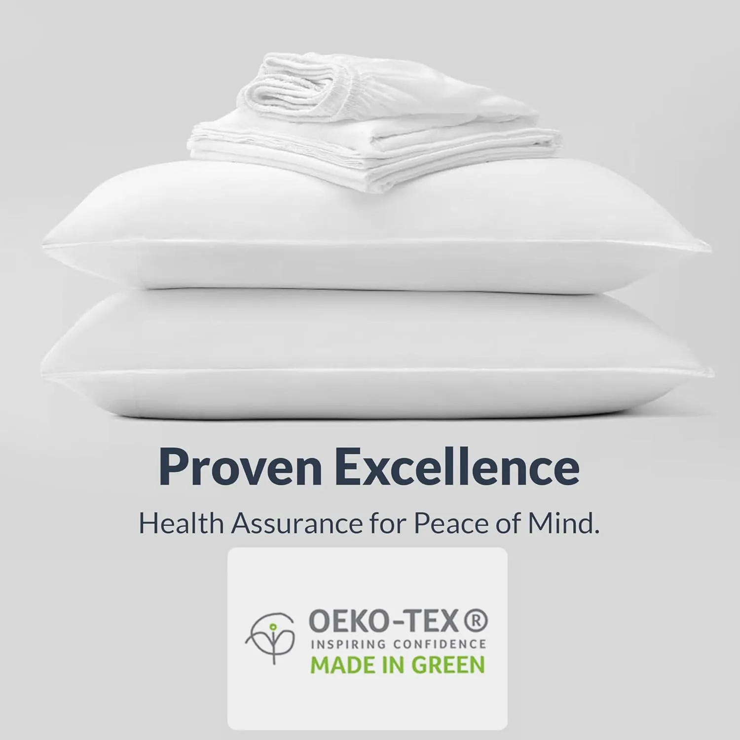 Percale Pillow Cases Standard Size - 100% Cotton Percale Pillowcases - Cool, Crisp, Breathable, Skin-Friendly Pillowcases, Envelope Closures, Z-Hem Stitch, Oeko-Tex Certified - Queen, Sage Green