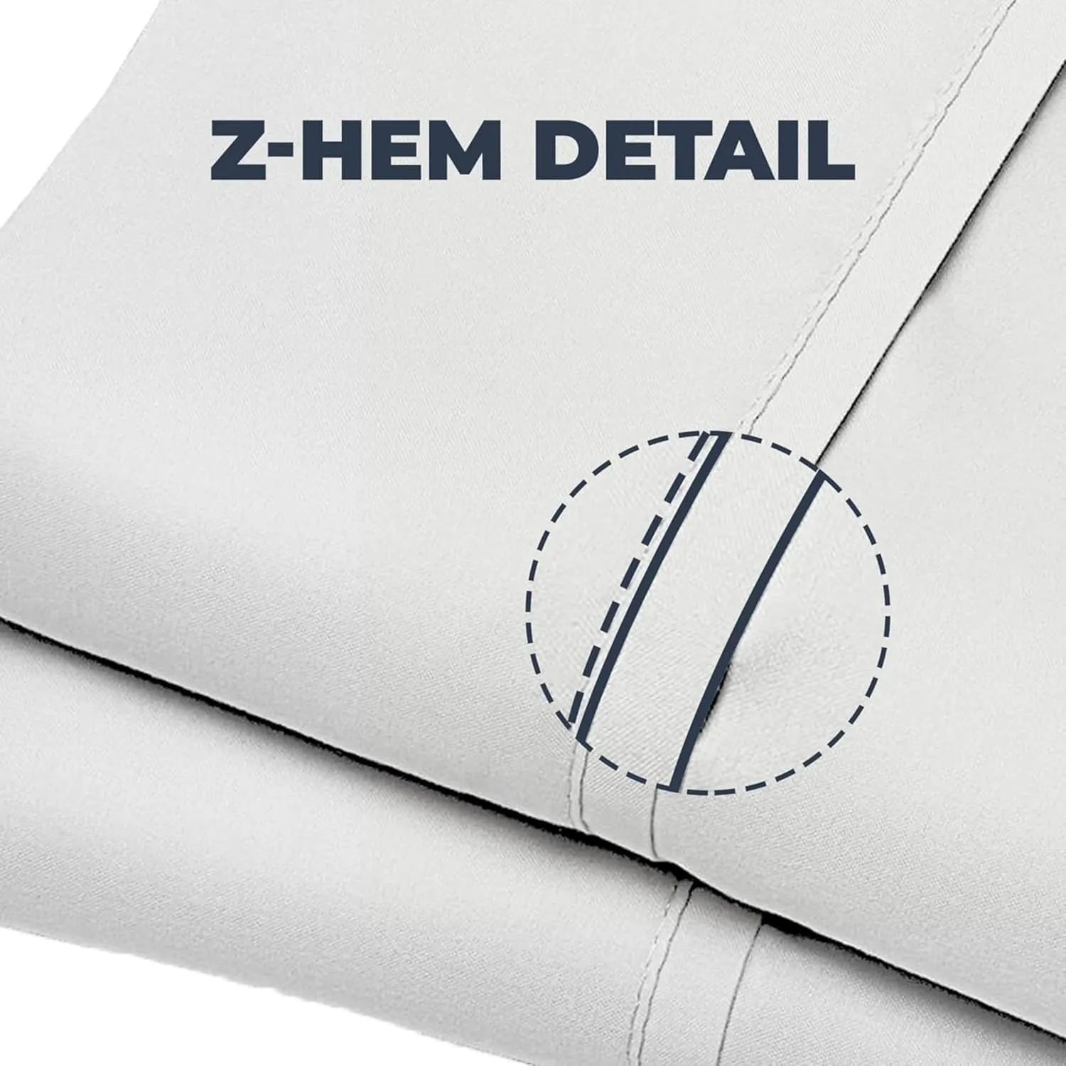 Percale Pillow Cases Standard Size - 100% Cotton Percale Pillowcases - Cool, Crisp, Breathable, Skin-Friendly Pillowcases, Envelope Closures, Z-Hem Stitch, Oeko-Tex Certified - Queen, Sage Green