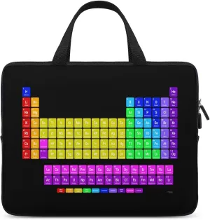 Periodic Table Of Elements Laptop bag Waterproof Carrying Cases Briefcase Fits Notebook/Ebooks/Tablet(10 inch-17inch,5 sizes)