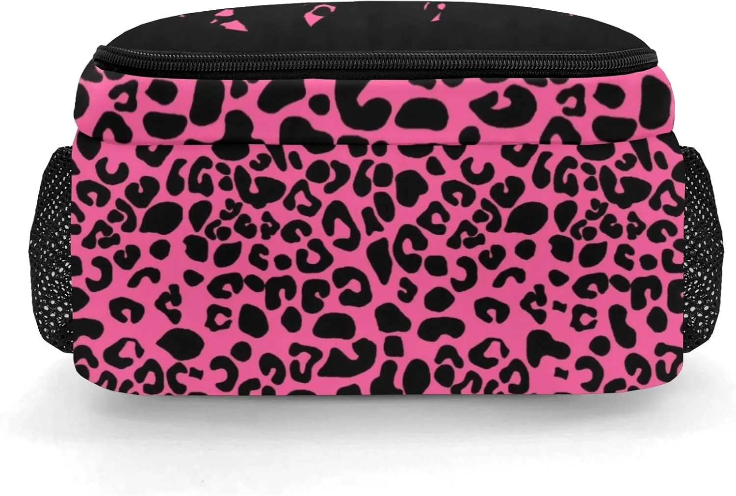 Personalized Cheerleader Backpack Multifunctional Waterproof Laptop Bag for Travel Gift Leopard-Print Pink Red Cheer