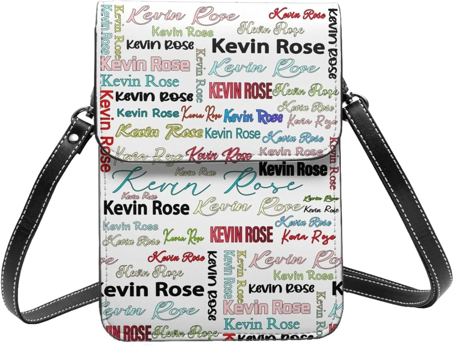 Personalized Crossbody Cell Phone Purse Custom Add Photo Text Logo For Women Lightweight Leather Mini Shoulder Bag Wallet