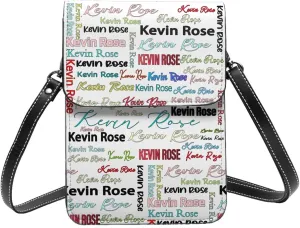 Personalized Crossbody Cell Phone Purse Custom Add Photo Text Logo For Women Lightweight Leather Mini Shoulder Bag Wallet