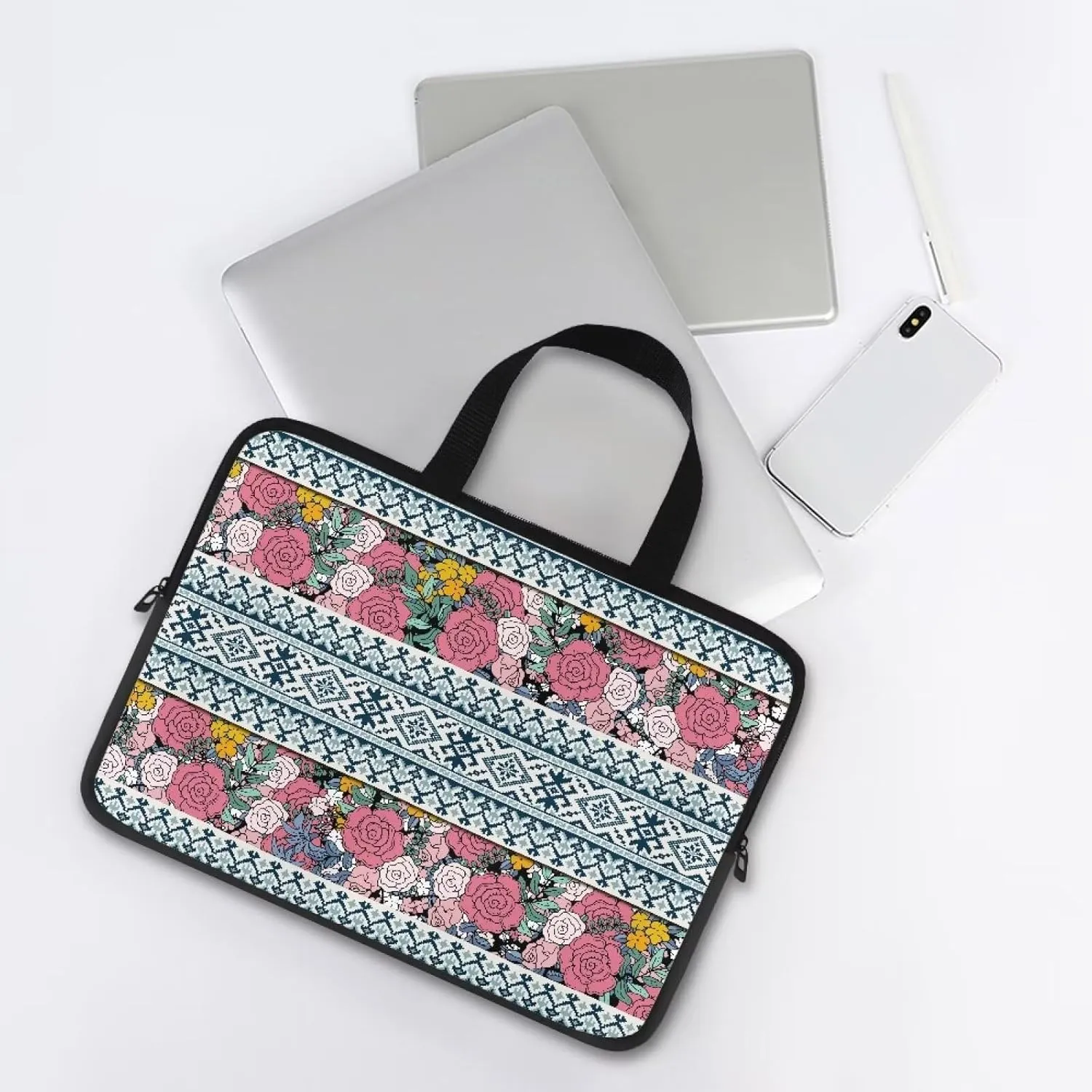 Personalized Laptop Case 15.6In Computer Bag,17inch Messenger Bag Briefcase Tote Bag with Laptop Compartment