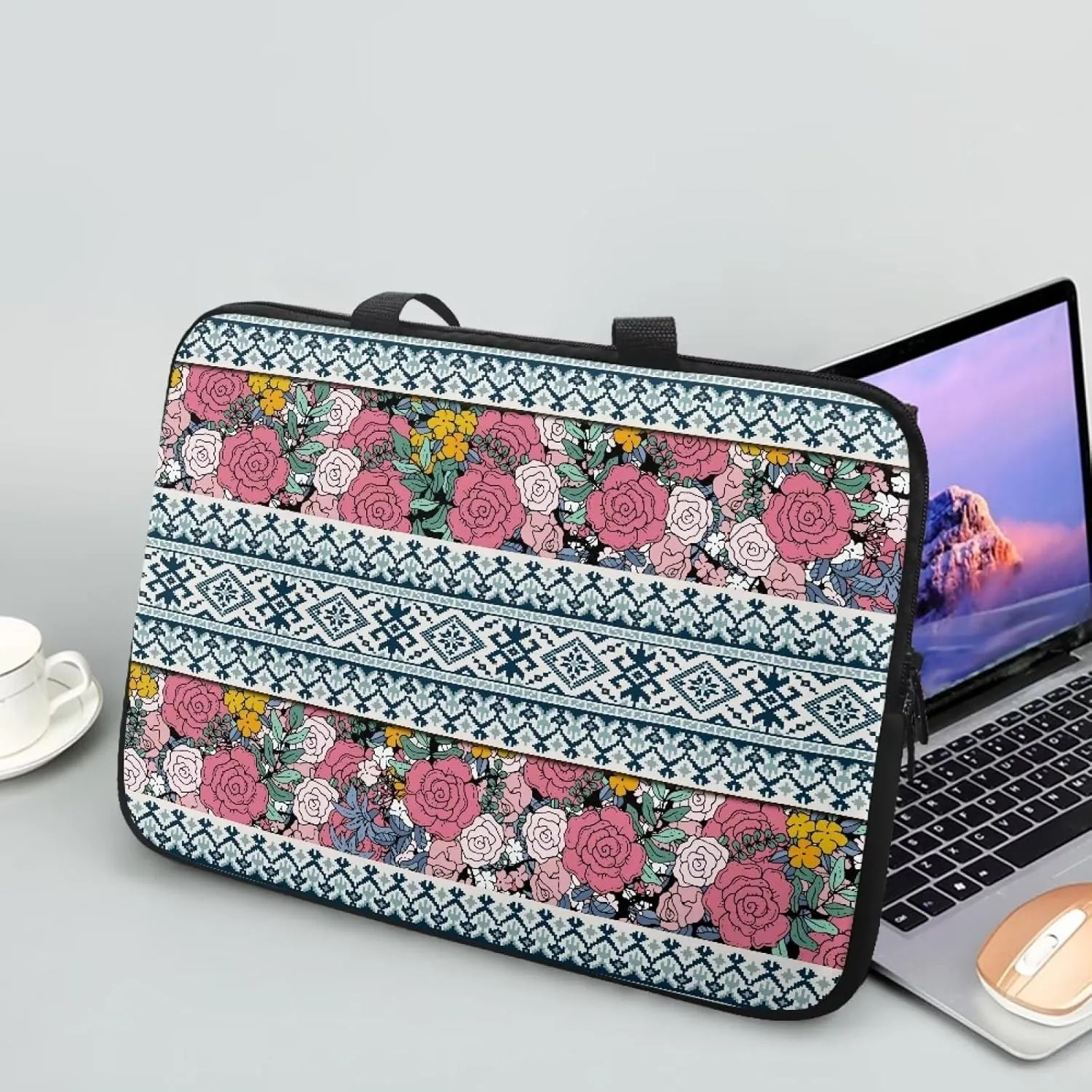 Personalized Laptop Case 15.6In Computer Bag,17inch Messenger Bag Briefcase Tote Bag with Laptop Compartment