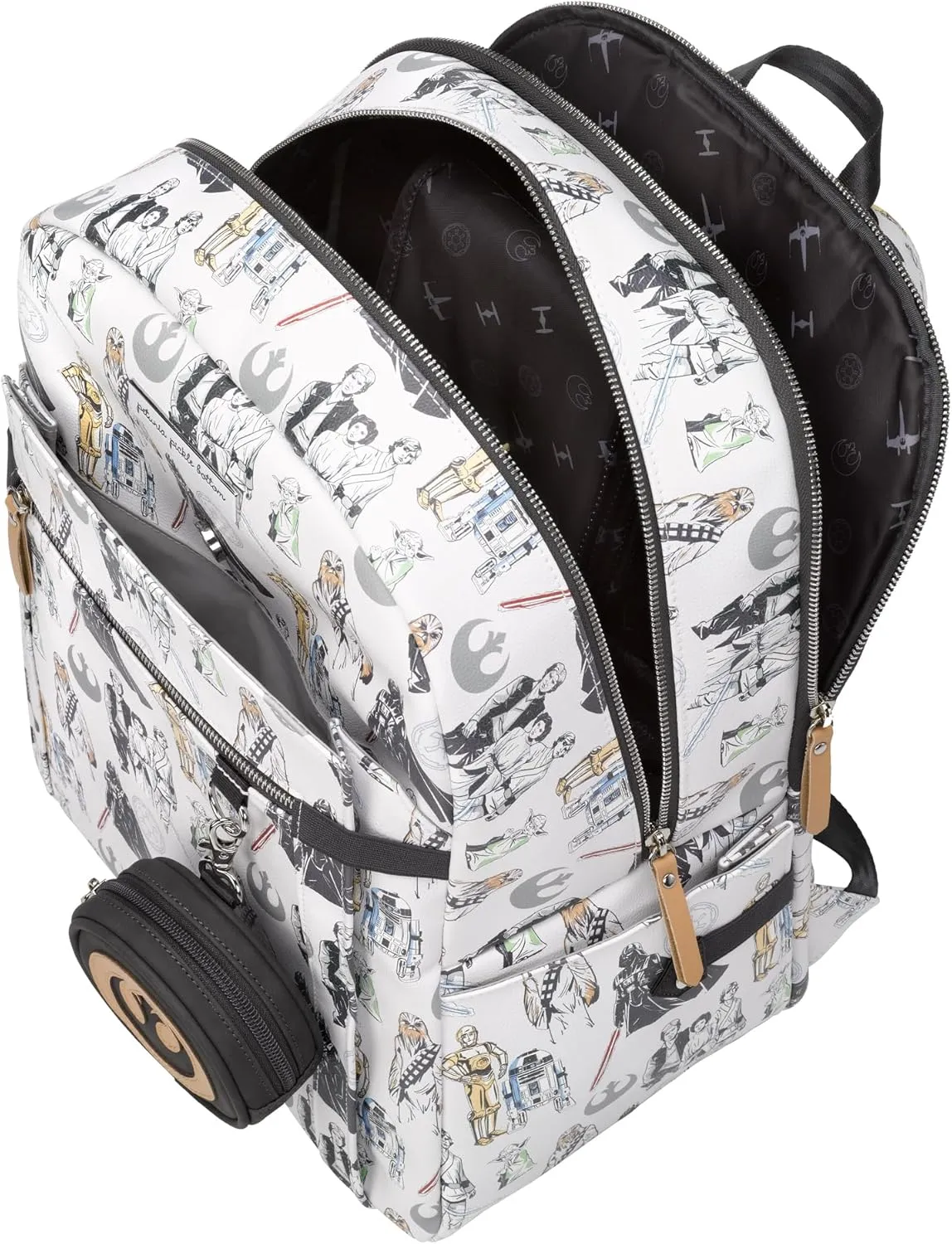 Petunia Pickle Bottom 2-in-1 Provisions Breast Pump & Diaper Bag, Designed for Busy Parents, Spacious Main Compartment, Disney The Star Wars Collection