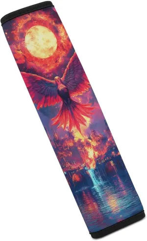 Phoenixs Burning Doomsday Sun Fashion Car Seat Belt Cover Pad for Shoulder Bag Camera Soft Comfort Accessories 1PCS