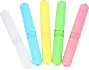 Plastic Toothbrush Case Travel Toothbrush Holder Compact Lightweight Travel Toothbrush Case