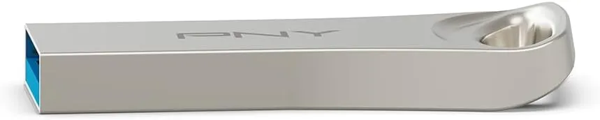 PNY 128GB Elite-X USB 3.2 Flash Drive - 220MB/s, Durable Premium Metal Housing, for Storing, Sharing, and Protecting Important Content, ‎P-FDI128ELTX-GE, Silver