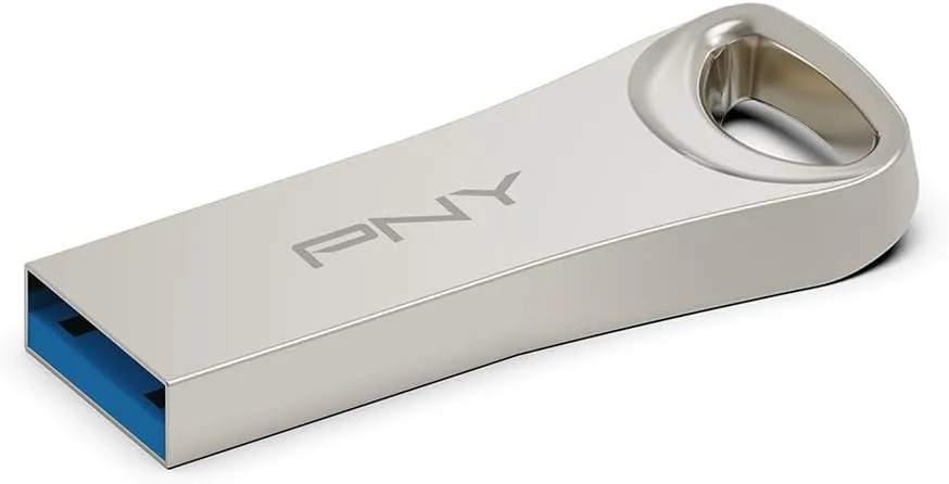 PNY 128GB Elite-X USB 3.2 Flash Drive - 220MB/s, Durable Premium Metal Housing, for Storing, Sharing, and Protecting Important Content, ‎P-FDI128ELTX-GE, Silver