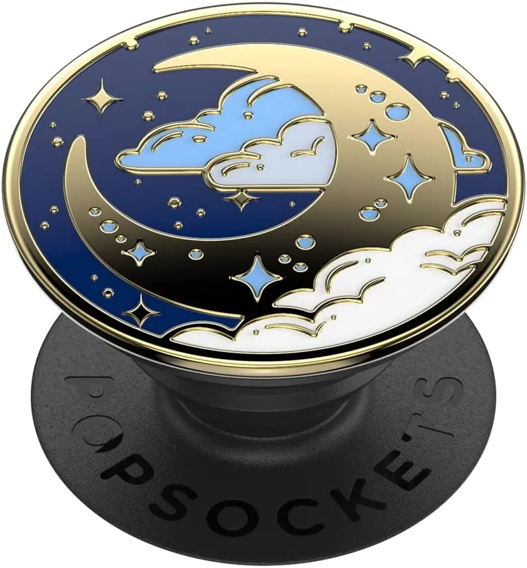 PopSockets ​​​​ Phone Grip with Expanding Kickstand, for Phone - Enamel Fly Me To The Moon